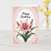Carte d'anniversaire Framed Bloom (Fleur jaune)