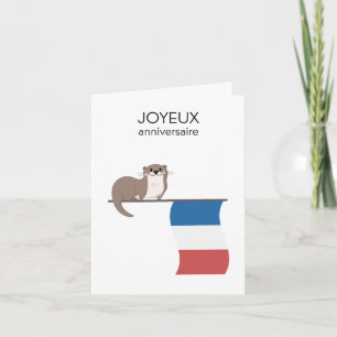 Carte d'anniversaire française - Joyeux anniversai