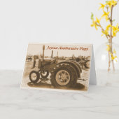 Carte d'anniversaire française pour grand-père (Fleur jaune)