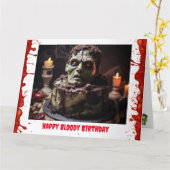 Carte d'anniversaire Frankenstein (Fleur jaune)