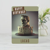 Carte d'anniversaire Frankenstein (Debout devant)