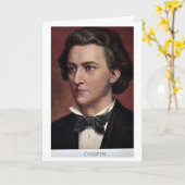 Carte d'anniversaire - Frédéric Chopin (Fleur jaune)