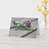 Carte d'anniversaire "French Lake Toad" (Fleur jaune)