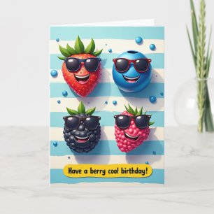 Carte d'anniversaire Fruit Amusant