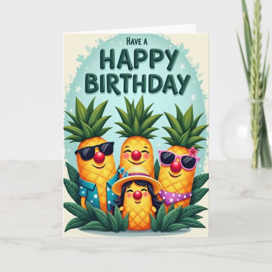 Carte d'anniversaire Fruit Caprice (Devant)