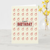 Carte d'anniversaire Fruit Gras (Fleur jaune)