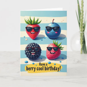 Carte d'anniversaire Fruit Joyeux