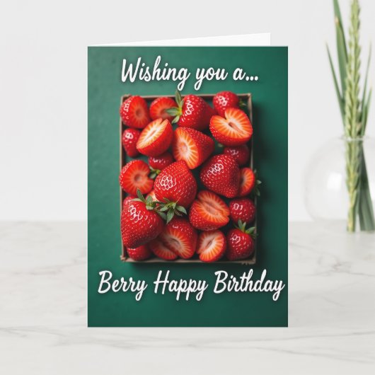 Carte d'anniversaire Fruit Rouge (Devant)