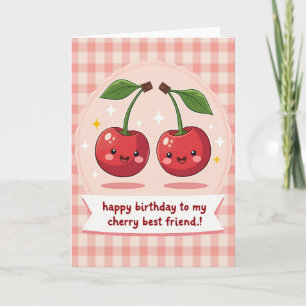 Carte d'anniversaire Fruit Rouge Sucré