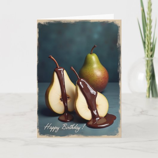 Carte d'anniversaire Fruit sarcelle (Devant)