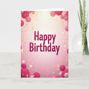 Carte d'anniversaire Fuchsia