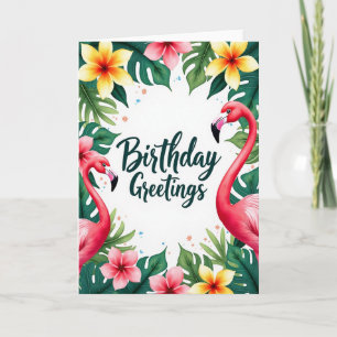 Carte d'anniversaire Fuchsia Avian