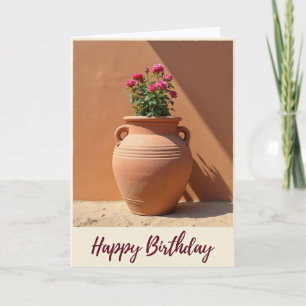 Carte d'anniversaire Fuchsia Ensoleillée