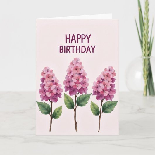 Carte d'anniversaire fuchsia vibrante (Devant)