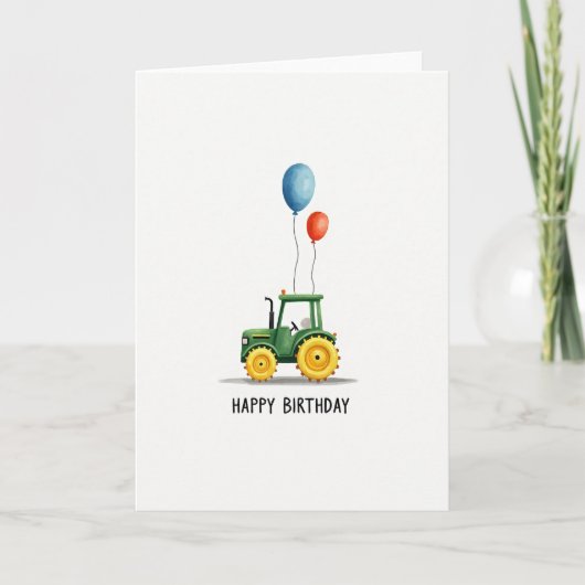 Carte d'anniversaire Fun Farm (Devant)