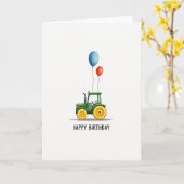 Carte d'anniversaire Fun Farm (Fleur jaune)