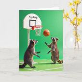 Carte d'anniversaire Fun Hoops (Fleur jaune)