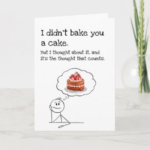 Carte d'anniversaire Funny Cake