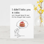 Carte d'anniversaire Funny Cake (Fleur jaune)