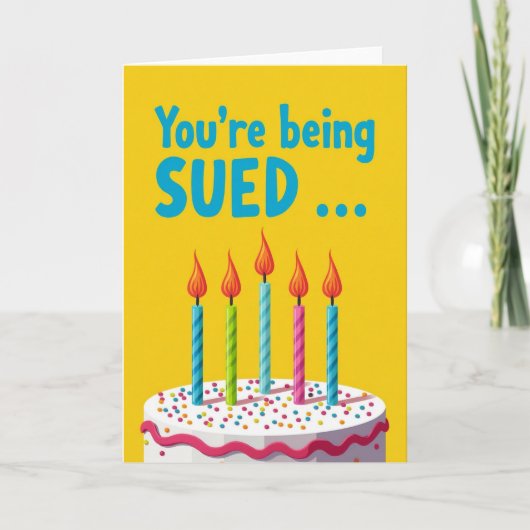 Carte d'anniversaire Funny Cake (Devant)