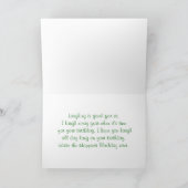 Carte d'Anniversaire Funny Frog (Intérieur)