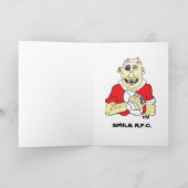 CARTE D'ANNIVERSAIRE FUNNY RUGBY (Intérieur)