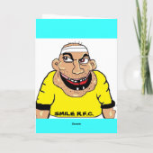 CARTE D'ANNIVERSAIRE FUNNY RUGBY (Dos)