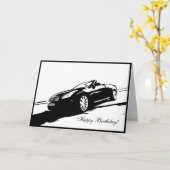 Carte d'anniversaire G37 Convertible (Fleur jaune)