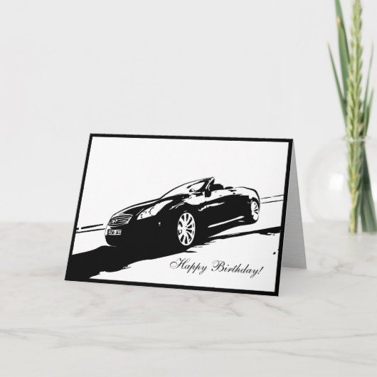Carte d'anniversaire G37 Convertible (Devant)