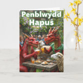 Carte d'anniversaire galloise (Fleur jaune)