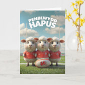 Carte d'anniversaire galloise (Fleur jaune)