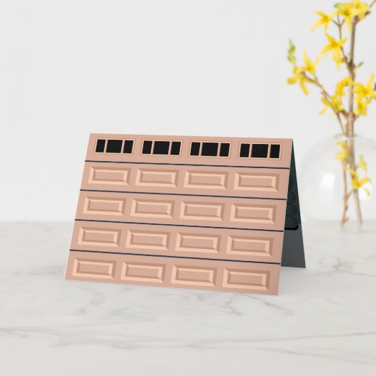 Carte d'anniversaire Garage (Fleur jaune)