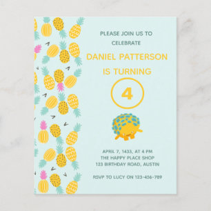 Carte d'anniversaire garçon 4 ans
