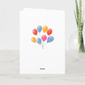 Carte d'anniversaire garçon ballons bleus rouges j (Dos)