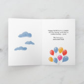 Carte d'anniversaire garçon ballons bleus rouges j (Intérieur)