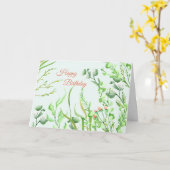 Carte d'anniversaire Garden Folid (Fleur jaune)