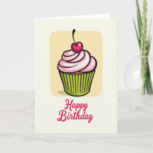 Carte d'anniversaire Gâteau au Citron