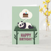Carte d'anniversaire Gâteau Ours Sucré (Fleur jaune)