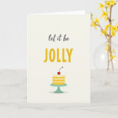 Carte d'anniversaire Gâteau Uplifting (Fleur jaune)