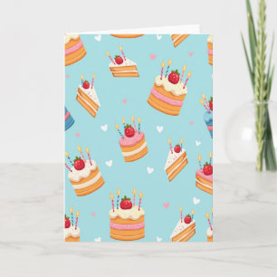 Carte d'anniversaire Gâteaux Fantaisistes