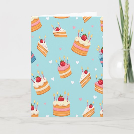Carte d'anniversaire Gâteaux Fantaisistes (Devant)
