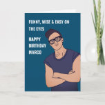 Carte d'anniversaire Gay Boyfriend<br><div class="desc">Grande carte d'anniversaire personnalisable pour un joli petit ami</div>