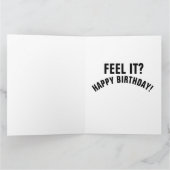 CARTE D'ANNIVERSAIRE GÉANTE AVEC UN CÂLIN DE CHAT (Intérieur)