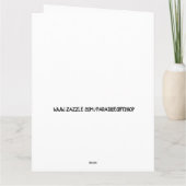 CARTE D'ANNIVERSAIRE GÉANTE CHAT NOIR (Dos)