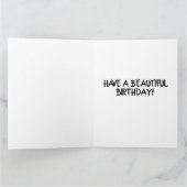 CARTE D'ANNIVERSAIRE GÉANTE CHAT NOIR (Intérieur)