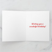 Carte d'anniversaire géante Cupcake (Intérieur)