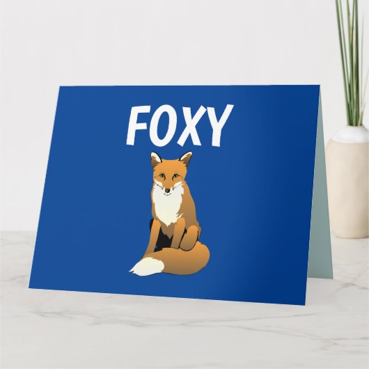 CARTE D'ANNIVERSAIRE GÉANTE FOXY FOX (Devant)
