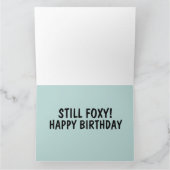 CARTE D'ANNIVERSAIRE GÉANTE FOXY FOX (Intérieur)