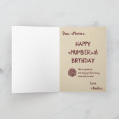 Carte d'anniversaire Geeky lunatique de RPG (Intérieur)