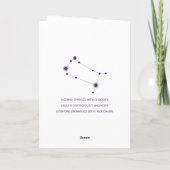 Carte d'anniversaire Gémeaux. Carte d'astrologie d (Dos)